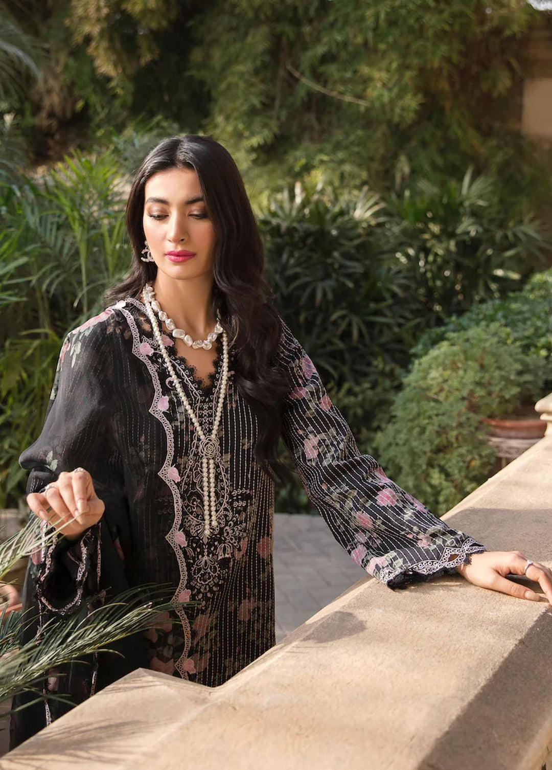 Sable Vogue Embroidered Lawn Suits Unstitched 3 Piece SV23L SL-06-23-V1 ZYRAH - Luxury Collection
