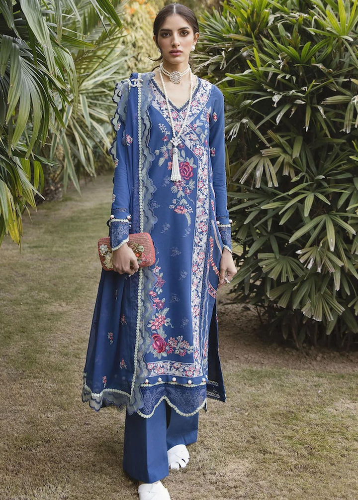 Sable Vogue Embroidered Lawn Suits Unstitched 3 Piece SV23L SL-08-23-V1 EDEN - Luxury Collection