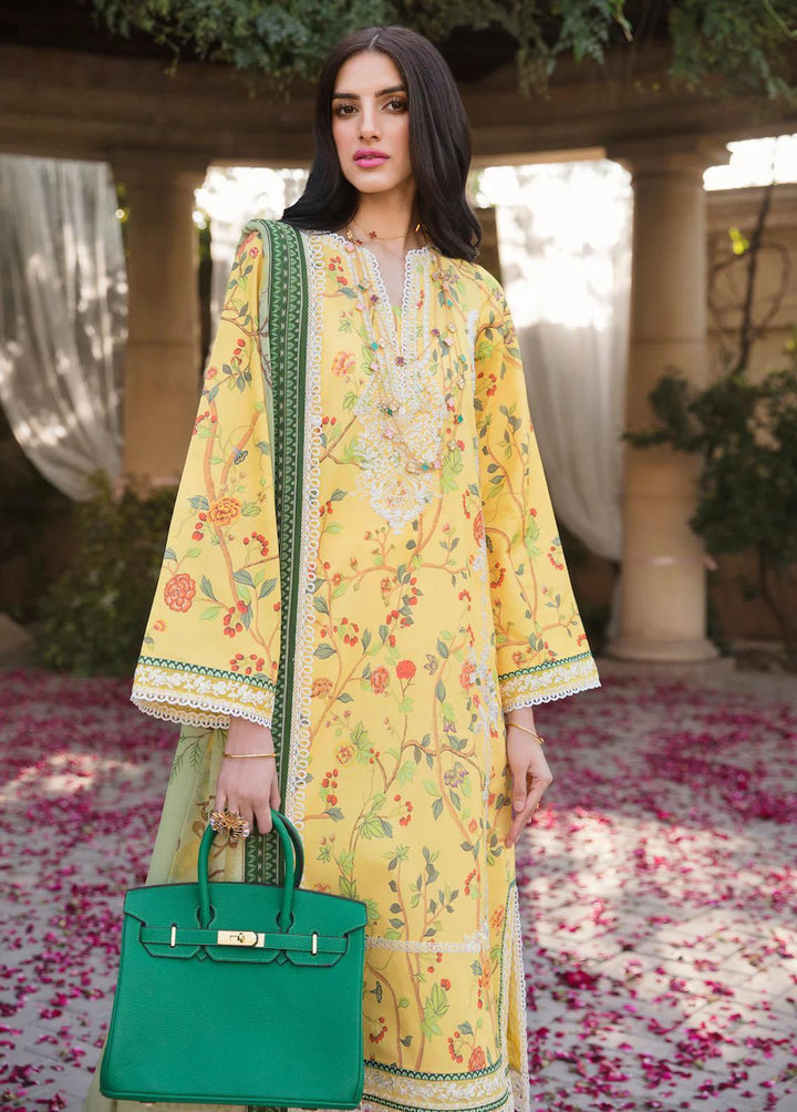 Sable Vogue Embroidered Lawn Suits Unstitched 3 Piece SV23L SL-10-23-V1 AILEEN - Luxury Collection