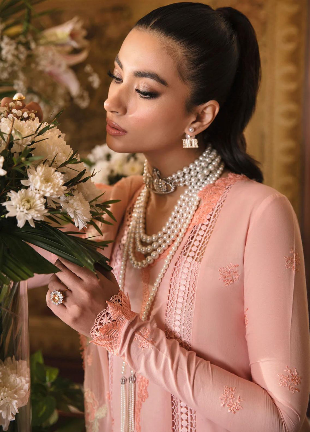Sable Vogue Embroidered Lawn Suits Unstitched 3 Piece SV23L SL-13-23-V1 TALIA - Luxury Collection