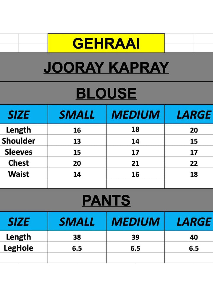 Jooray Kapray Pret Embroidered Silk Saree JKAE003 Gehraai