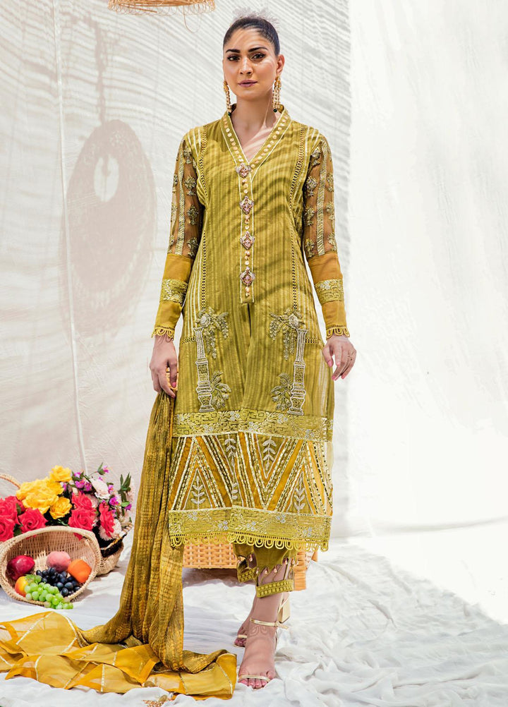 Sadya Sumair Luxury Pret Embroidered Doria 3 Piece Suit Heer