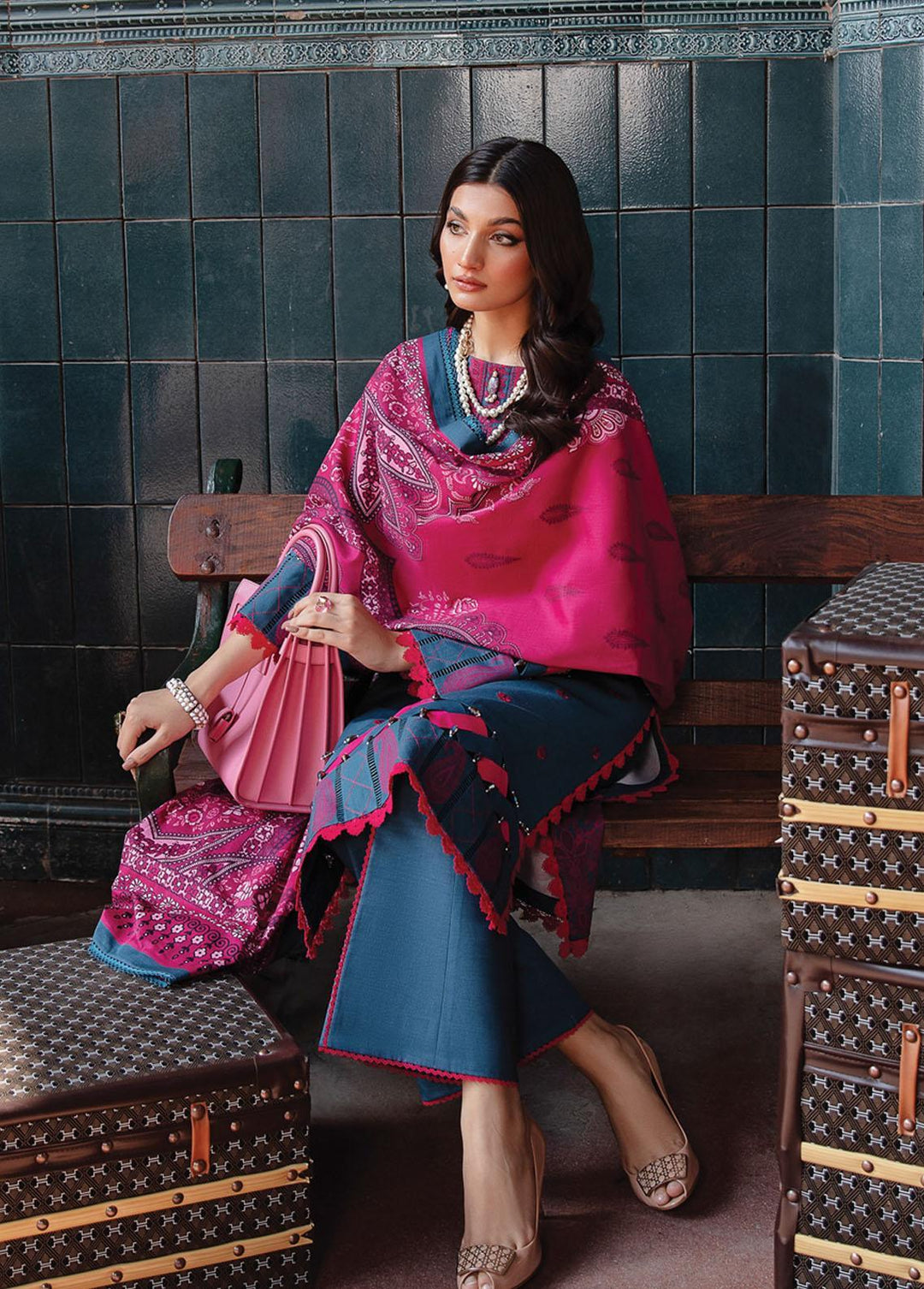 Safarnama By Rang Rasiya Embroidered Khaddar Suits Unstitched 3 Piece RR22S 02 Zeenat - Winter Collection
