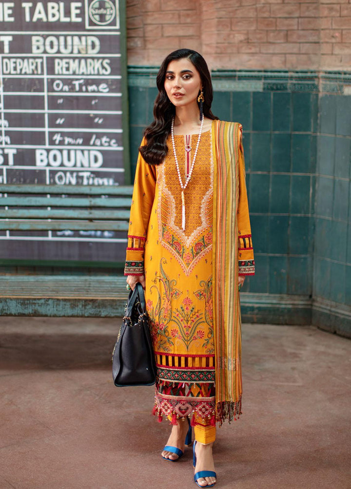Safarnama By Rang Rasiya Embroidered Linen Suits Unstitched 3 Piece RRSNWP22D8 Mashal - Winter Collection
