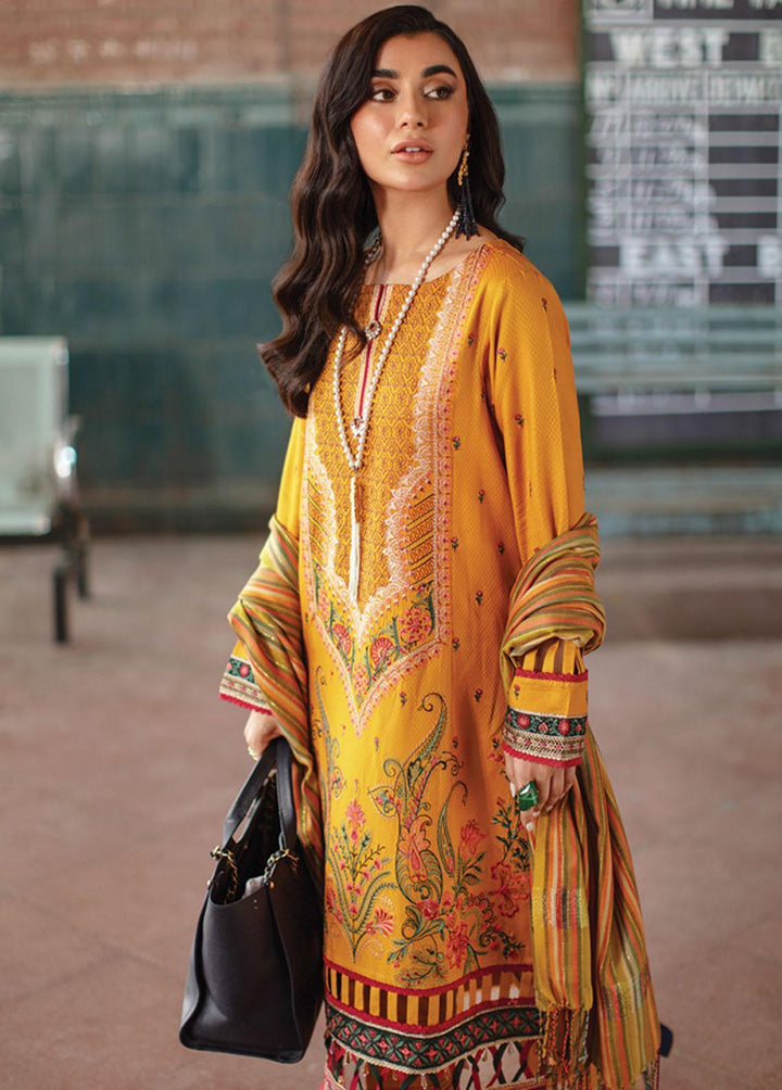 Safarnama By Rang Rasiya Embroidered Linen Suits Unstitched 3 Piece RRSNWP22D8 Mashal - Winter Collection