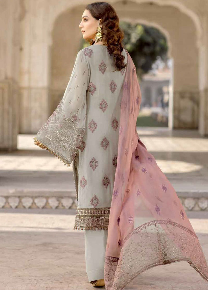 Safeera by Flossie Embroidered Chiffon Suits Unstitched 3 Piece FL24SF S-1310 Bearsuit - Luxury Collection