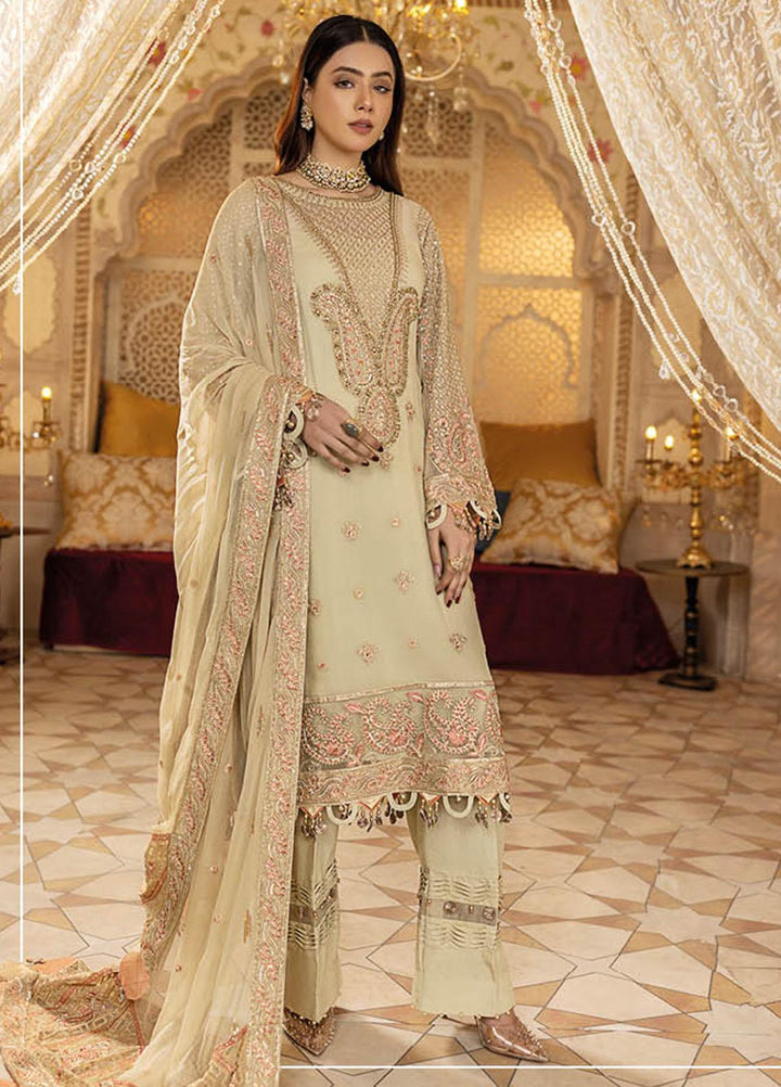 Safiinah By Resham Raaj Embroidered Chiffon Suits Unstitched 3 Piece RMR23S RR-07 Chashm - Luxury Collection