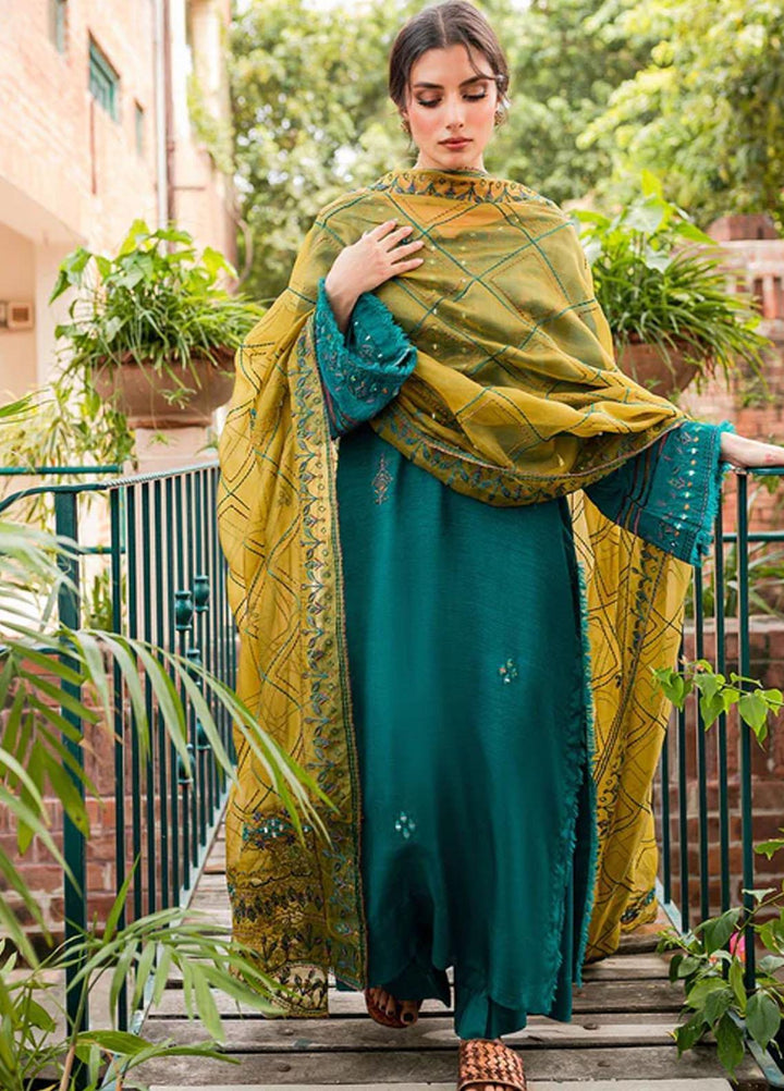 Zoya & Fatima Pret Embroidered Raw Silk 3 Piece Suit SFR-219