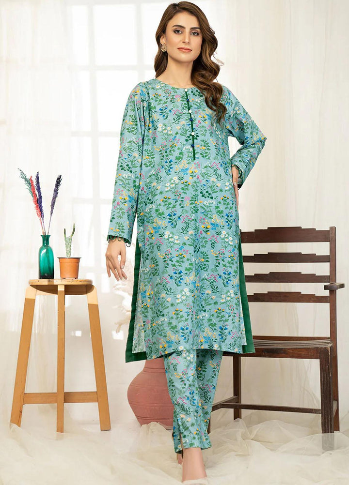 Safwa Printed Lawn Suits Unstitched 2 Piece SW23O OR-09 - Summer Collection