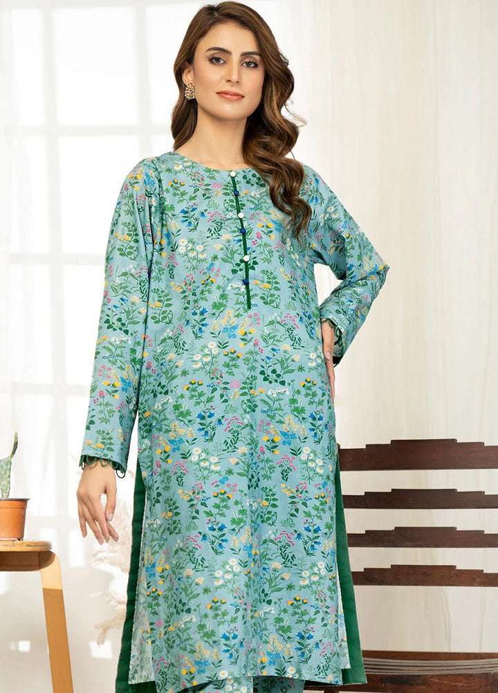Safwa Printed Lawn Suits Unstitched 2 Piece SW23O OR-09 - Summer Collection