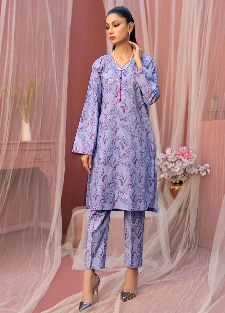 Safwa Printed Lawn Suits Unstitched 2 Piece SW23O OR-18 - Summer Collection