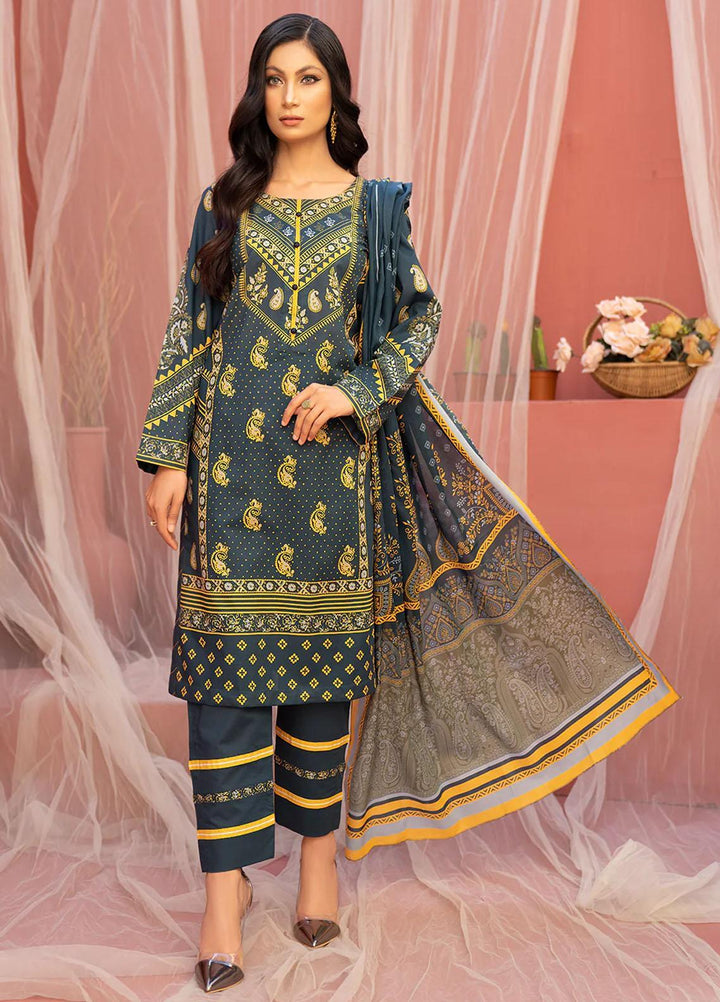 Safwa Printed Lawn Suits Unstitched 3 Piece SW23SP SSP-23 - Summer Collection
