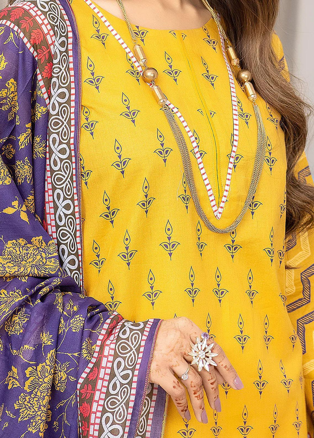 Safwa Printed Lawn Suits Unstitched 3 Piece SW23SP-V4 SSP-32 - Summer Collection