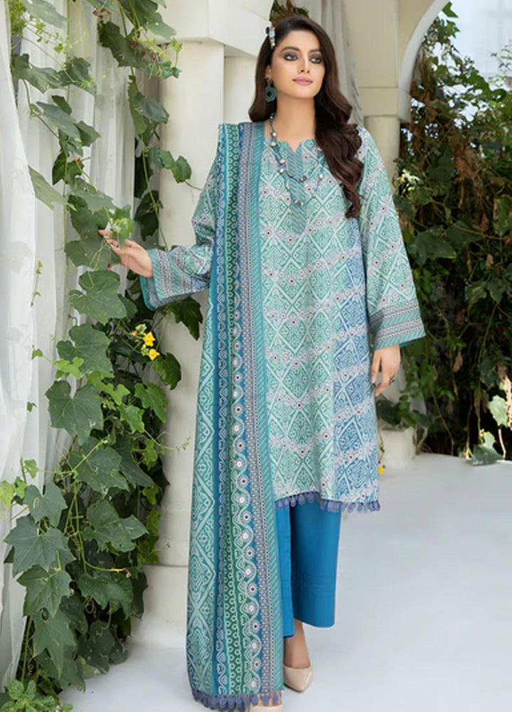 Safwa Printed Viscose Suits Unstitched 3 Piece SW23TD TSC-05 - Winter Collection