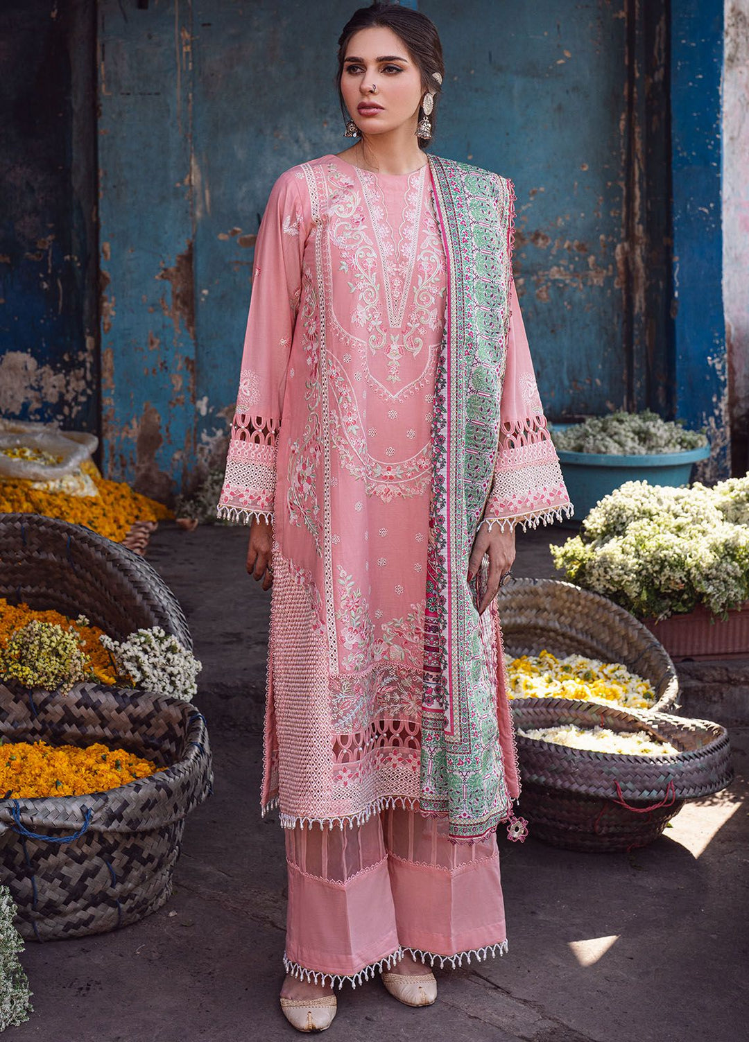 Sahakari by Sahane Embroidered Lawn Suits Unstitched 3 Piece SNE24SK CT-10004 Mohini - Summer Collection