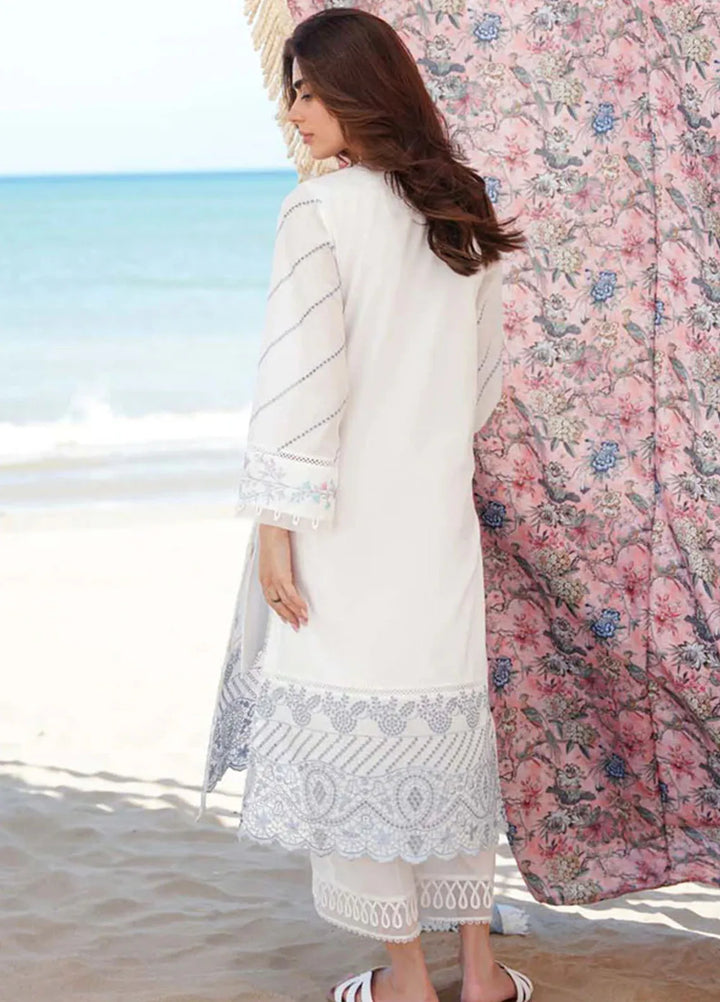 Sahar Chikankari Lawn Suit Unstitched 3 Piece SHR24C D-10 - Summer Collection