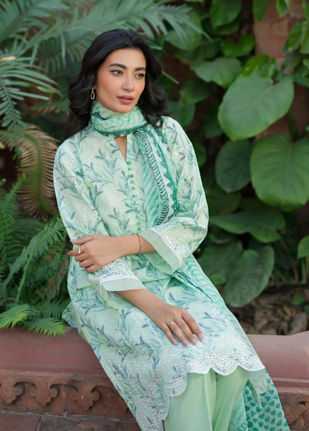 Sahar Embroidered Lawn Suit Unstitched 3 Piece SHR24S S24-EL-V2-03 - Summer Collection