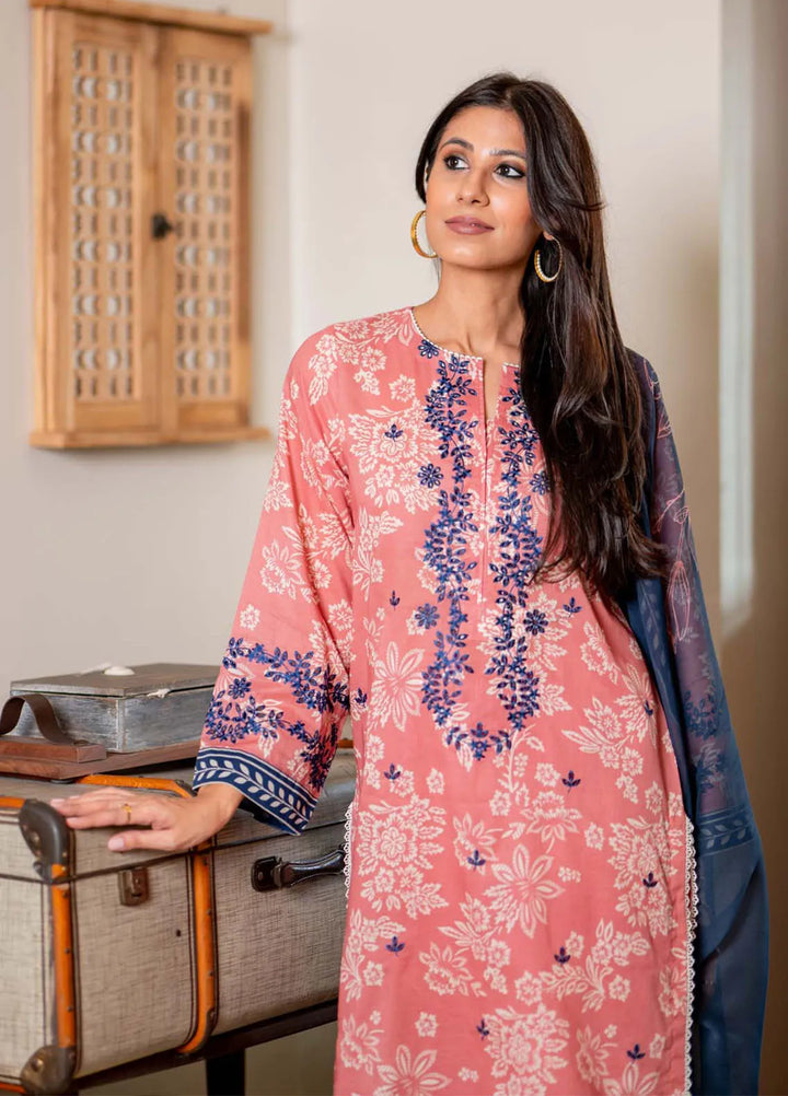 Sahar Embroidered Lawn Suit Unstitched 3 Piece SHR24S S24-EL-V2-05 - Summer Collection