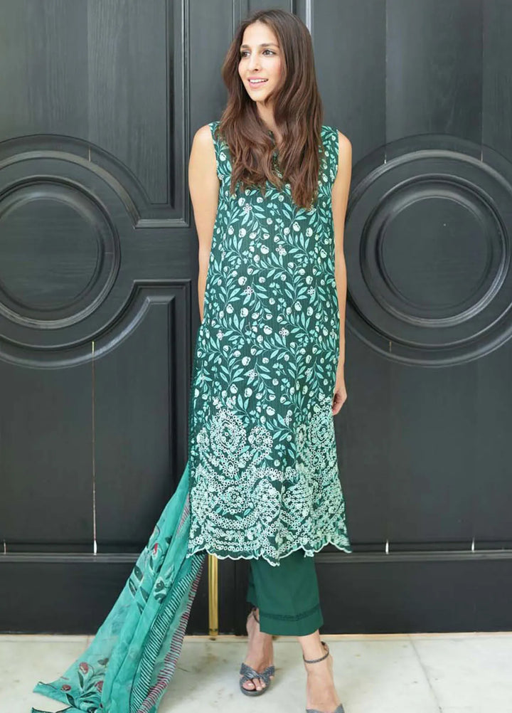 Sahar Embroidered Lawn Suit Unstitched 3 Piece SHR24S S24-EL-V2-07 - Summer Collection