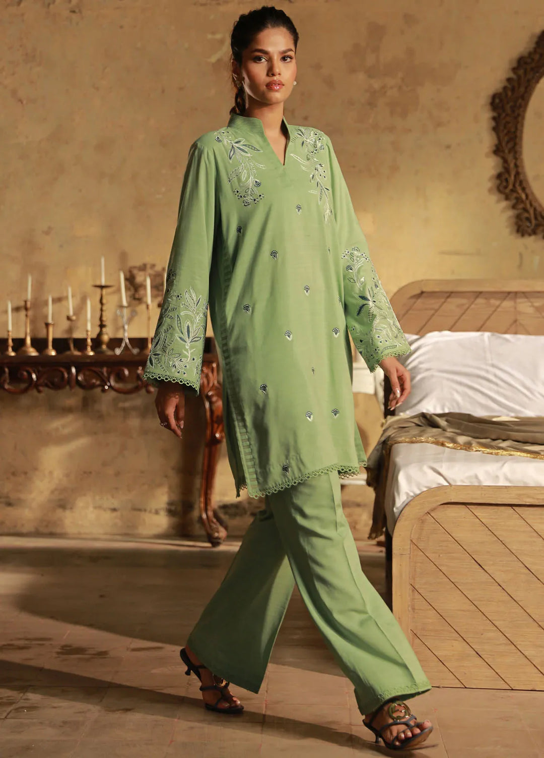 Sahar Embroidered Viscose Suit Unstitched 3 Piece SHR24 CV-24-V3-04 Surreal Elegance - Winter Collection