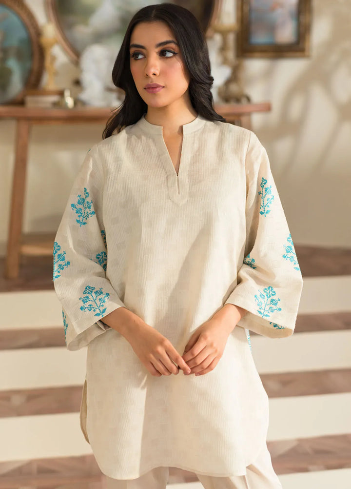 Sahar Pret Embroidered Jacquard 2 Piece Suit SSBE-RR-05 Crossed Charm