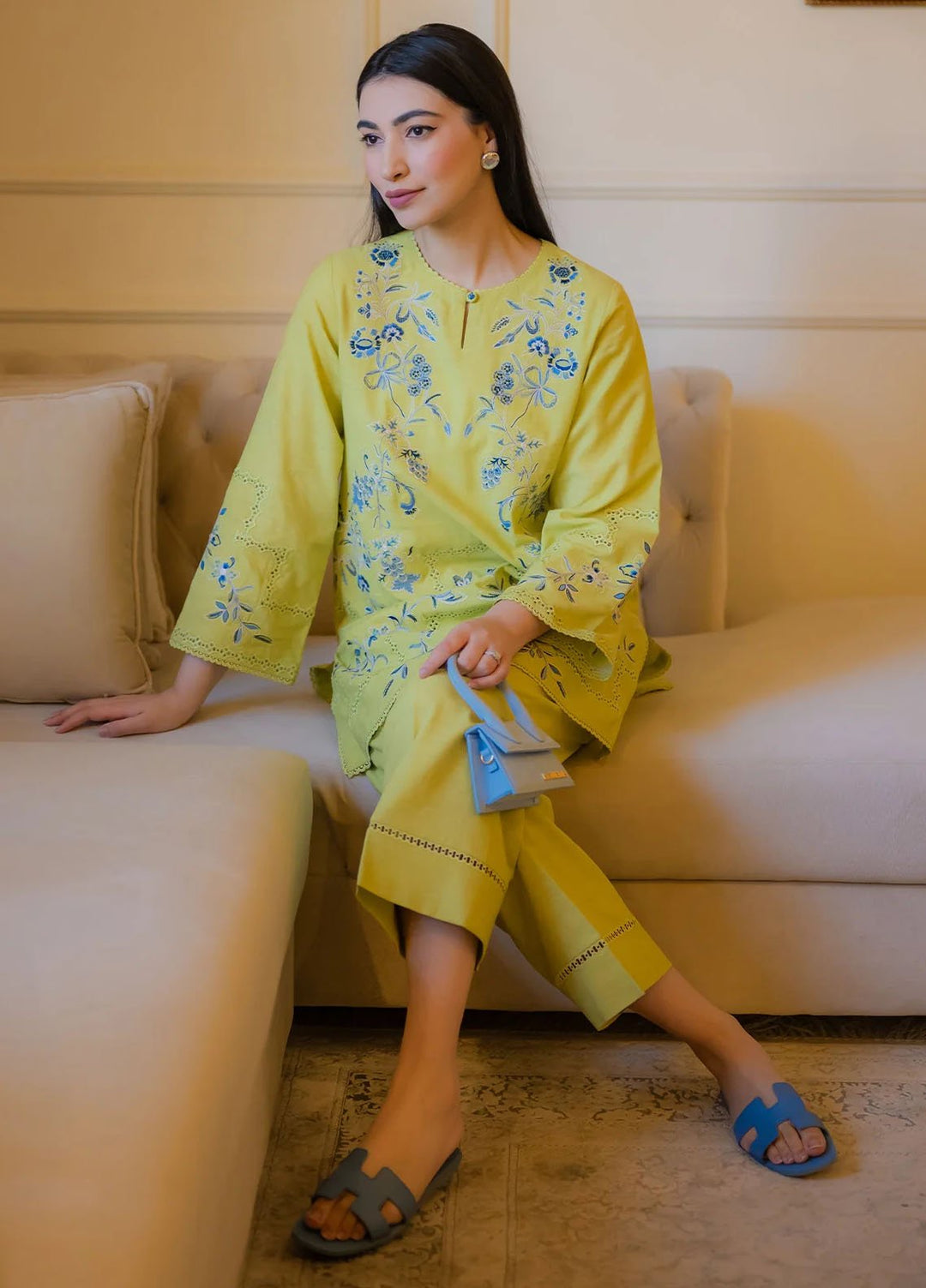 Sahar Pret Embroidered Jacquard 2 Piece Suit Ssed-Rk-01