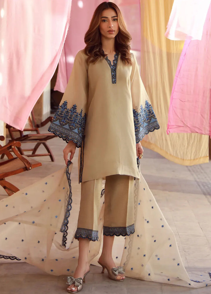 Sahar Pret Embroidered Organza 3 Piece Suit SSSF-RK-04 Gilded Grace