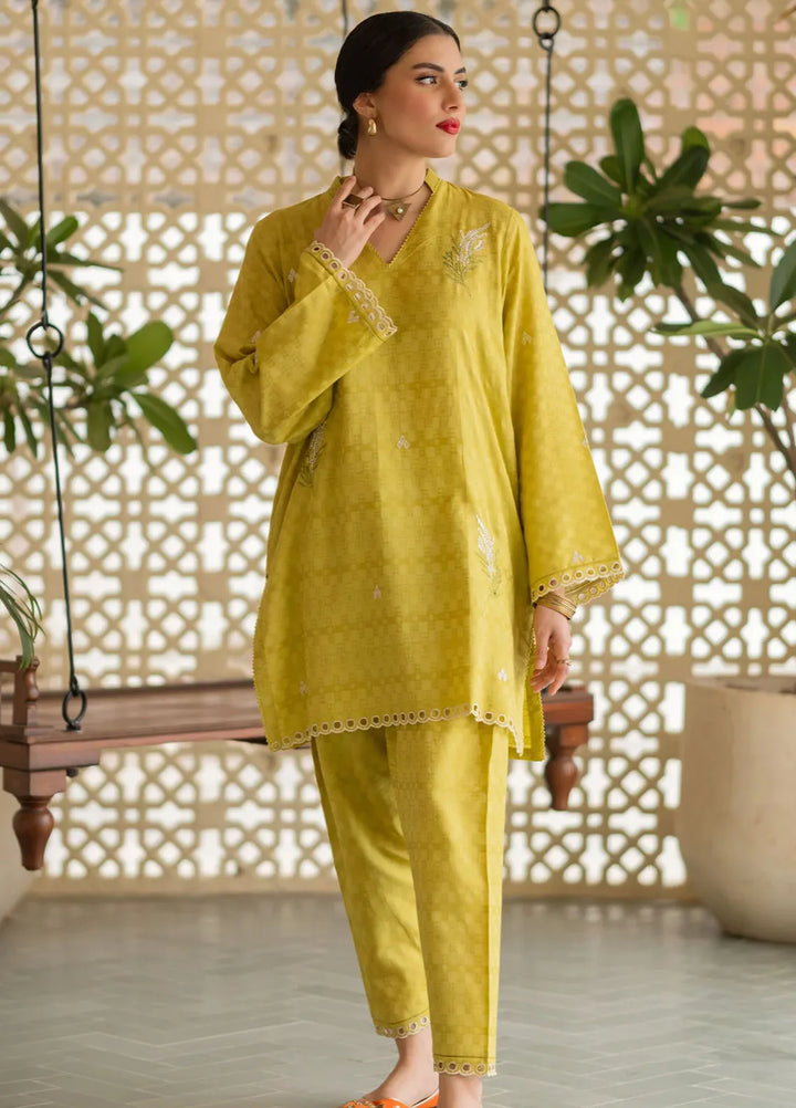 Sahar Pret Embroidered Self Jacquard 2 Piece Suit SSFT-RK-V2-02 Garden Haze