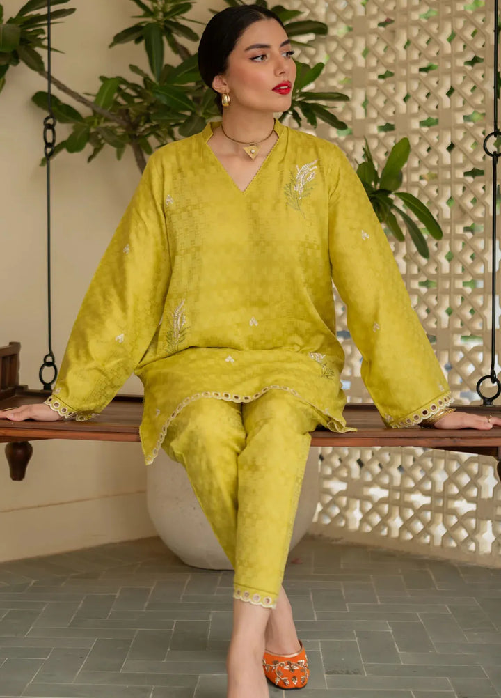Sahar Pret Embroidered Self Jacquard 2 Piece Suit SSFT-RK-V2-02 Garden Haze