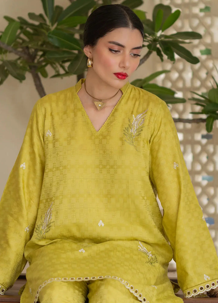 Sahar Pret Embroidered Self Jacquard 2 Piece Suit SSFT-RK-V2-02 Garden Haze