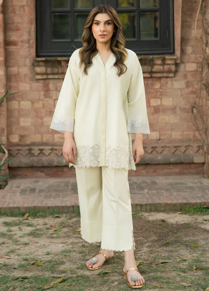Sahar Pret Embroidered Self Jacquard 2 Piece Suit SSFT-RR-V1-02 Floral Fantasy