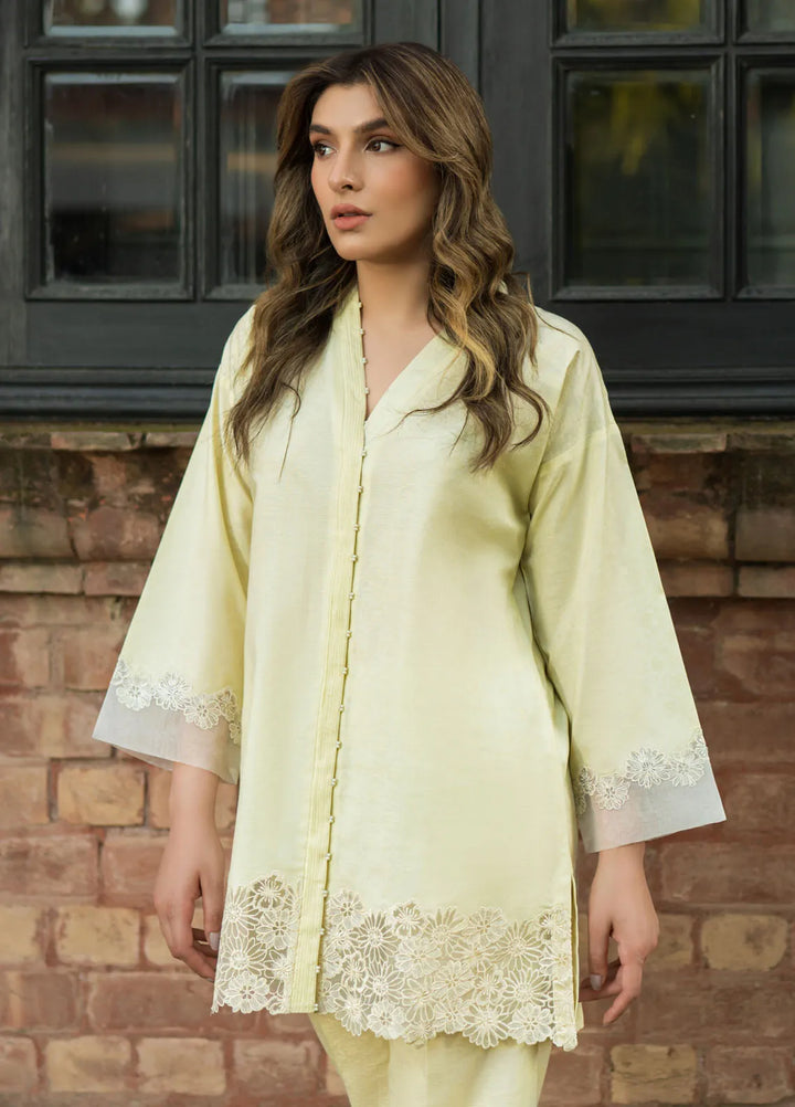 Sahar Pret Embroidered Self Jacquard 2 Piece Suit SSFT-RR-V1-02 Floral Fantasy