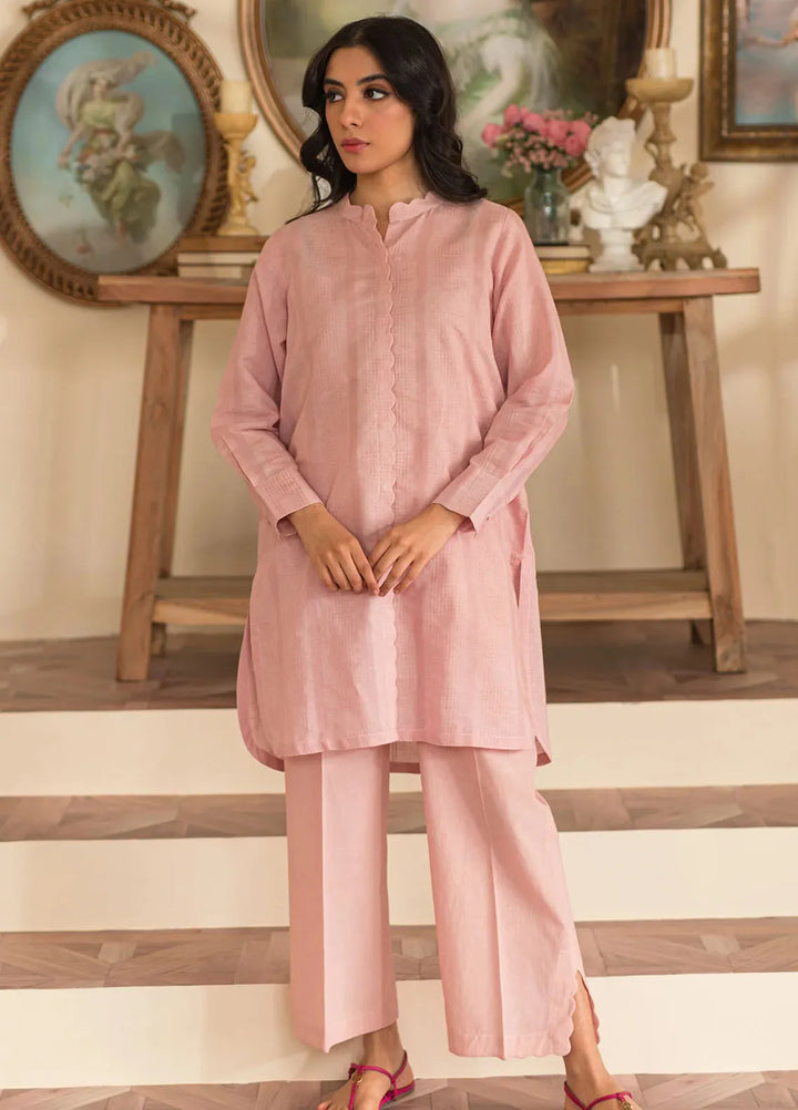 Sahar Pret Solid Jacquard 2 Piece Suit SSCBJ-RR-05 Heavenly