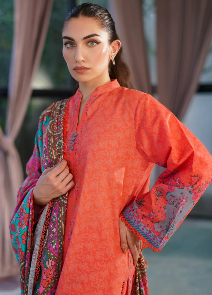 Sahar Printed Khaddar Suit Unstitched 3 Piece SHR24A KH-24-V2-01 - Winter Collection