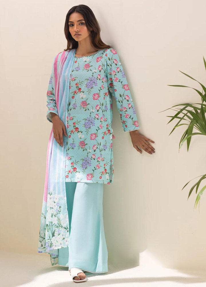 Sahar Printed Lawn Suits Unstitched 3 Piece SHR23L3 SSL-V1-23-10 - Summer Collection