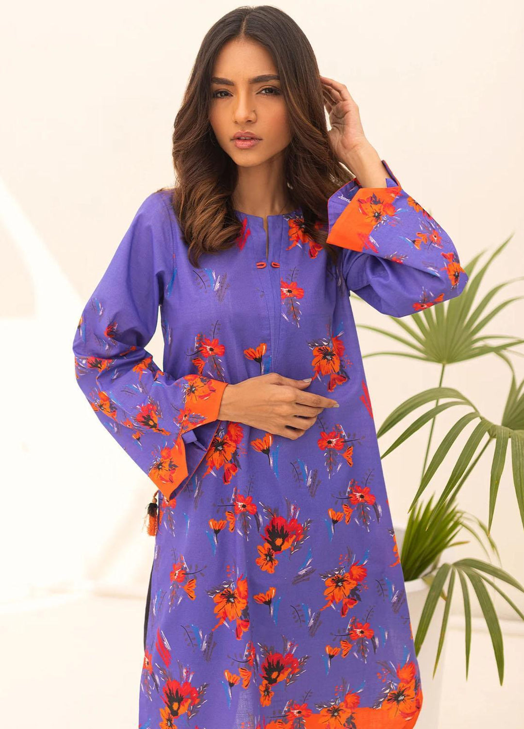 Sahar Printed Lawn  Unstitched Kurti SHR23K SSL-V1-23-12 - Summer Collection