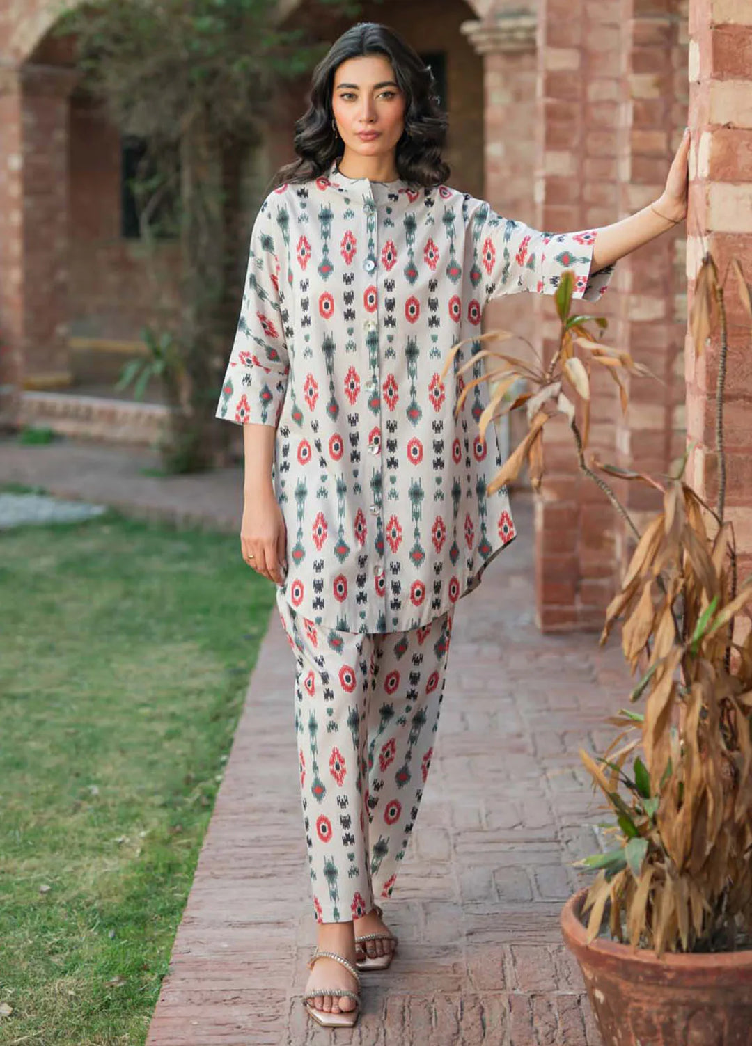Sahar Printed Lawn Suit Unstitched 2 Piece SHR24S S24-PL-V2-15 - Summer Collection