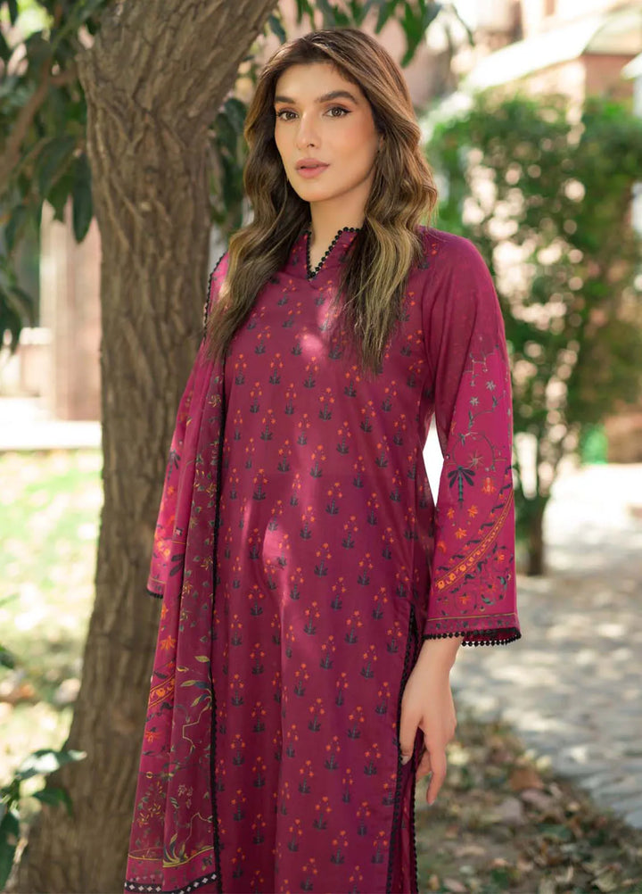 Sahar Printed Lawn Suit Unstitched 3 Piece SHR24S S24-PL-V2-02 - Summer Collection
