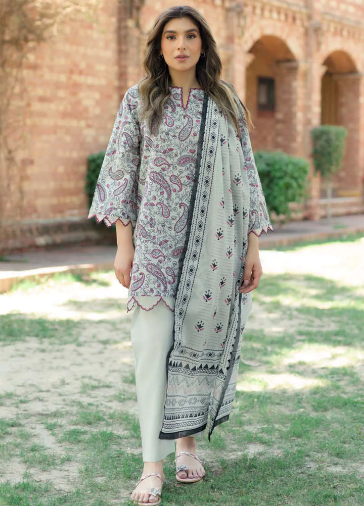 Sahar Printed Lawn Suit Unstitched 3 Piece SHR24S S24-PL-V2-03 - Summer Collection