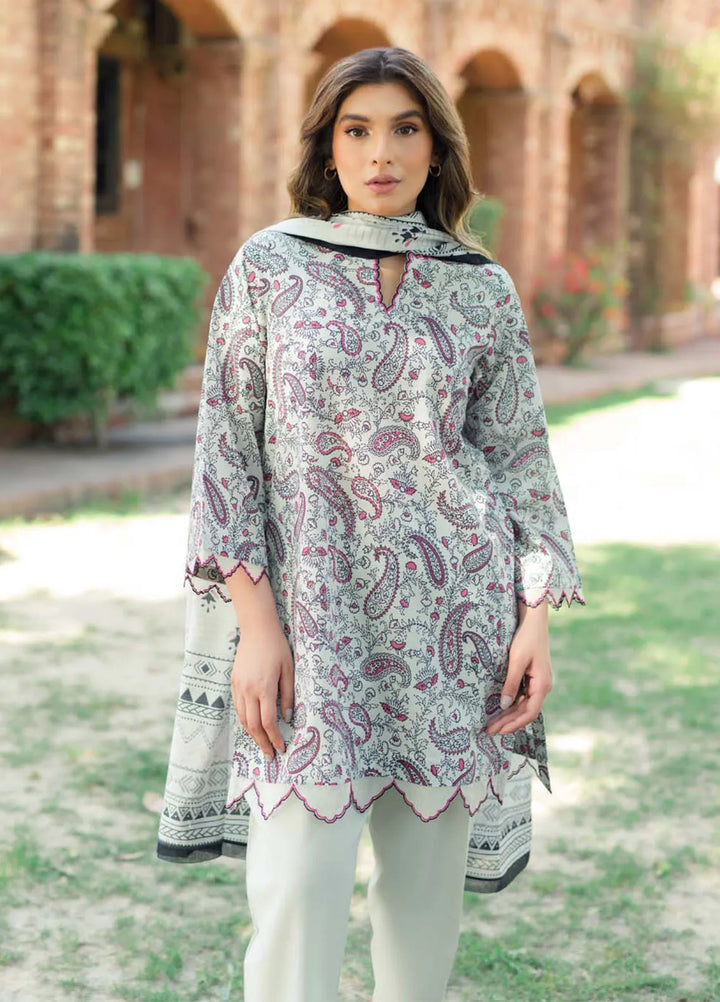 Sahar Printed Lawn Suit Unstitched 3 Piece SHR24S S24-PL-V2-03 - Summer Collection