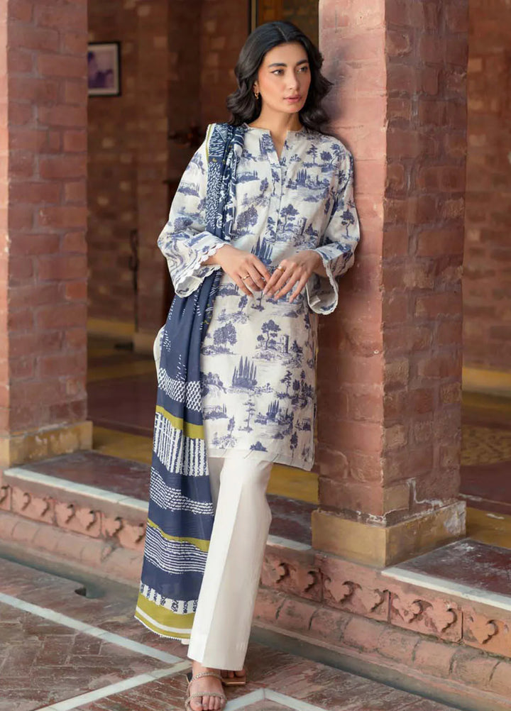 Sahar Printed Lawn Suit Unstitched 3 Piece SHR24S S24-PL-V2-06 - Summer Collection
