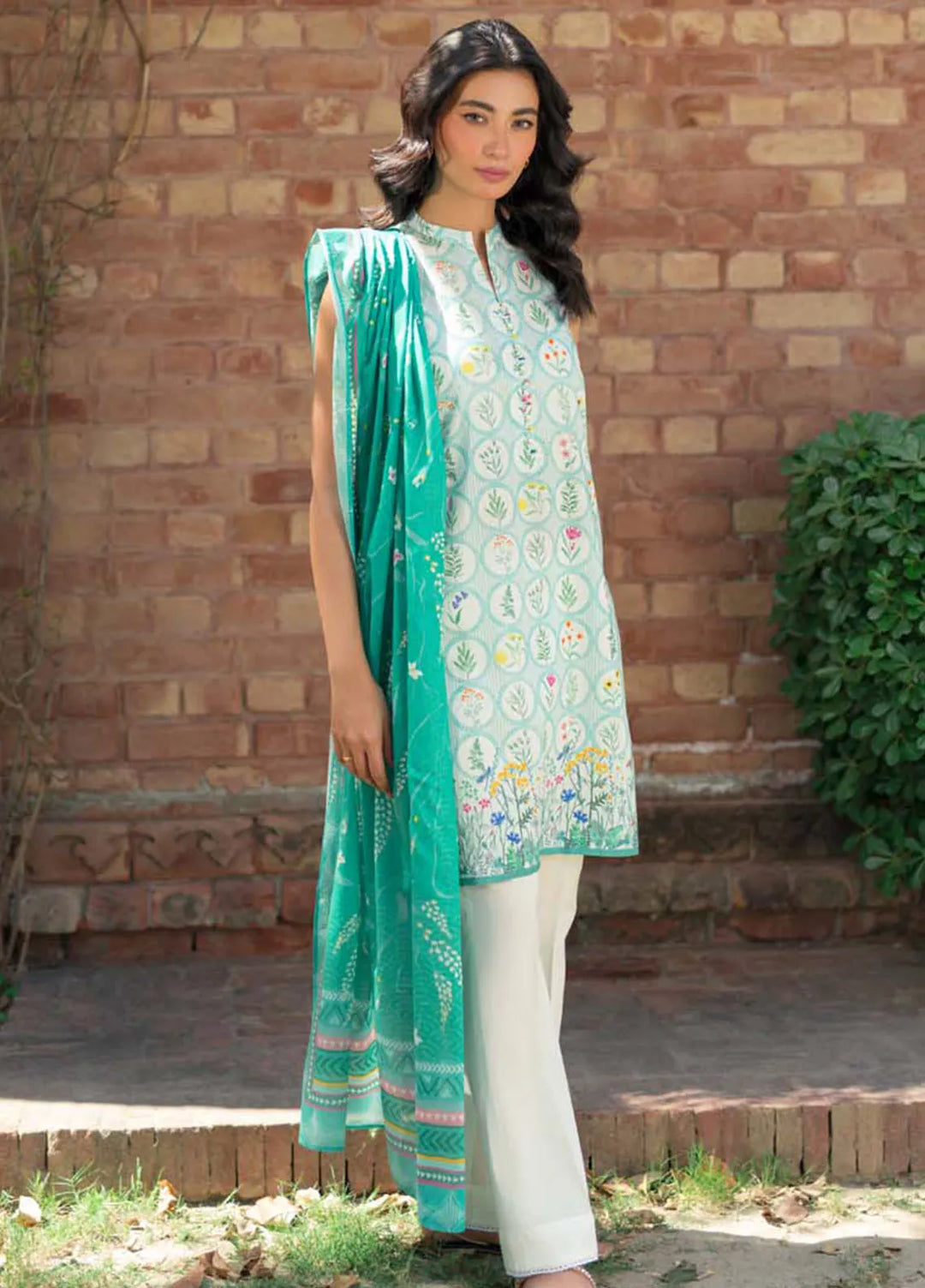 Sahar Printed Lawn Suit Unstitched 3 Piece SHR24S S24-PL-V2-07 - Summer Collection