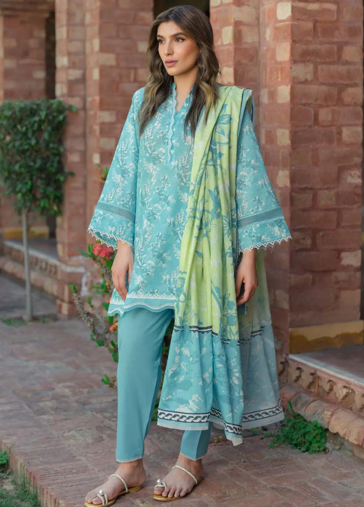 Sahar Printed Lawn Suit Unstitched 3 Piece SHR24S S24-PL-V2-09 - Summer Collection