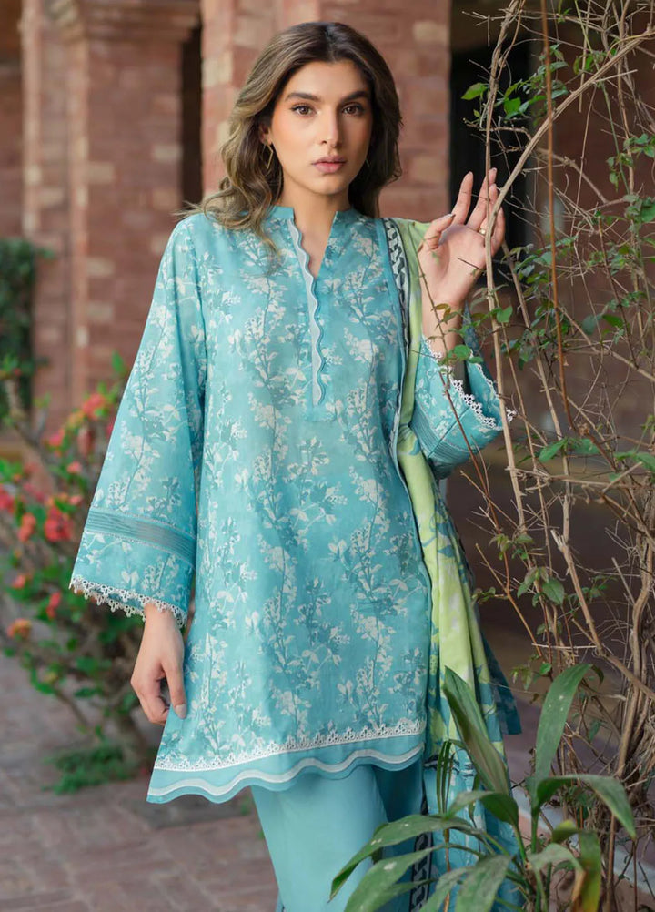 Sahar Printed Lawn Suit Unstitched 3 Piece SHR24S S24-PL-V2-09 - Summer Collection
