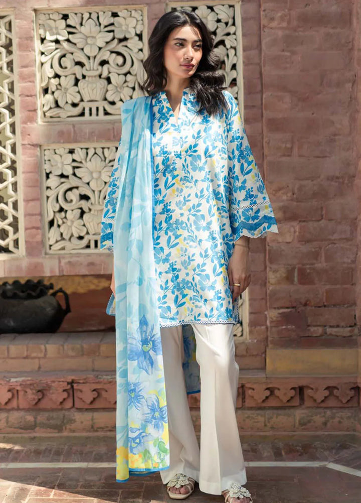 Sahar Printed Lawn Suit Unstitched 3 Piece SHR24S S24-PL-V2-10 - Summer Collection