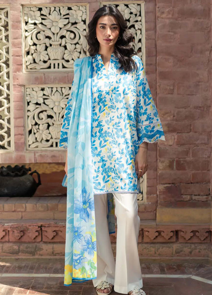 Sahar Printed Lawn Suit Unstitched 3 Piece SHR24S S24-PL-V2-10 - Summer Collection
