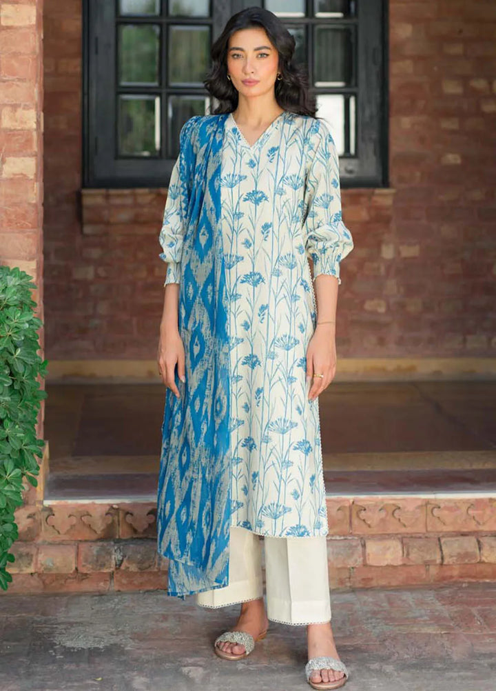 Sahar Printed Lawn Suit Unstitched 3 Piece SHR24S S24-PL-V2-17 - Summer Collection