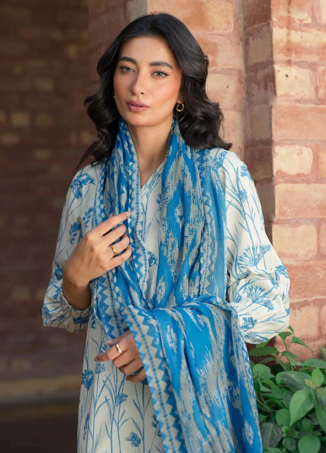 Sahar Printed Lawn Suit Unstitched 3 Piece SHR24S S24-PL-V2-17 - Summer Collection