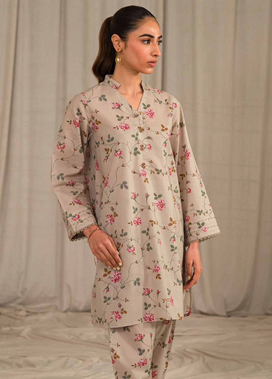 Sahar Printed Lawn Suits Unstitched 2 Piece SHR24PE S24-PL-V1-12 - Summer Collection