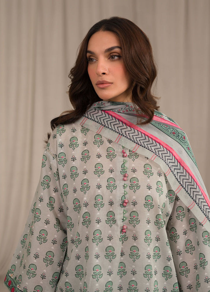Sahar Printed Lawn Suits Unstitched 3 Piece SHR24PE S24-PL-V1-01 - Summer Collection